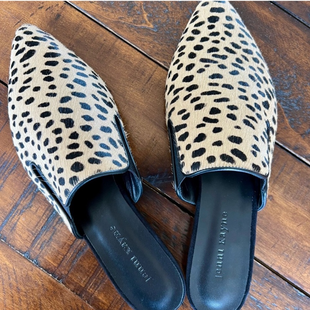 Jenni Kayne Brown and Black Mules Elegant Loafer Style - Picture 7 of 8